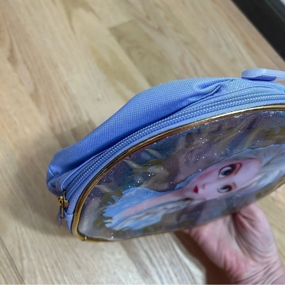 Frozen Lunch Can Cooler Bag Disney Elsa Blue Full Zip
